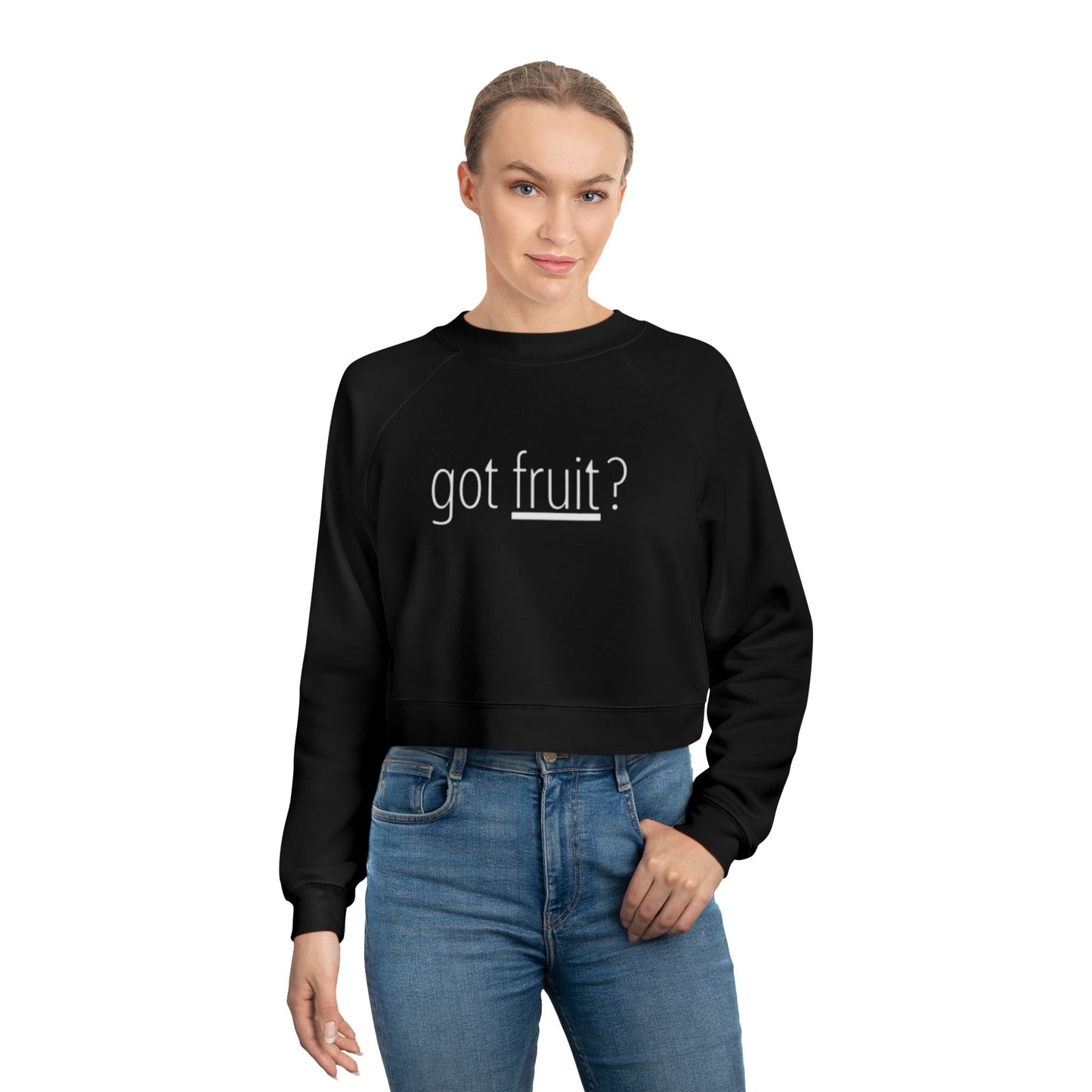 Women's Cropped Pullover — "Got Fruit" (Fruit of the Spirit) Christian Design