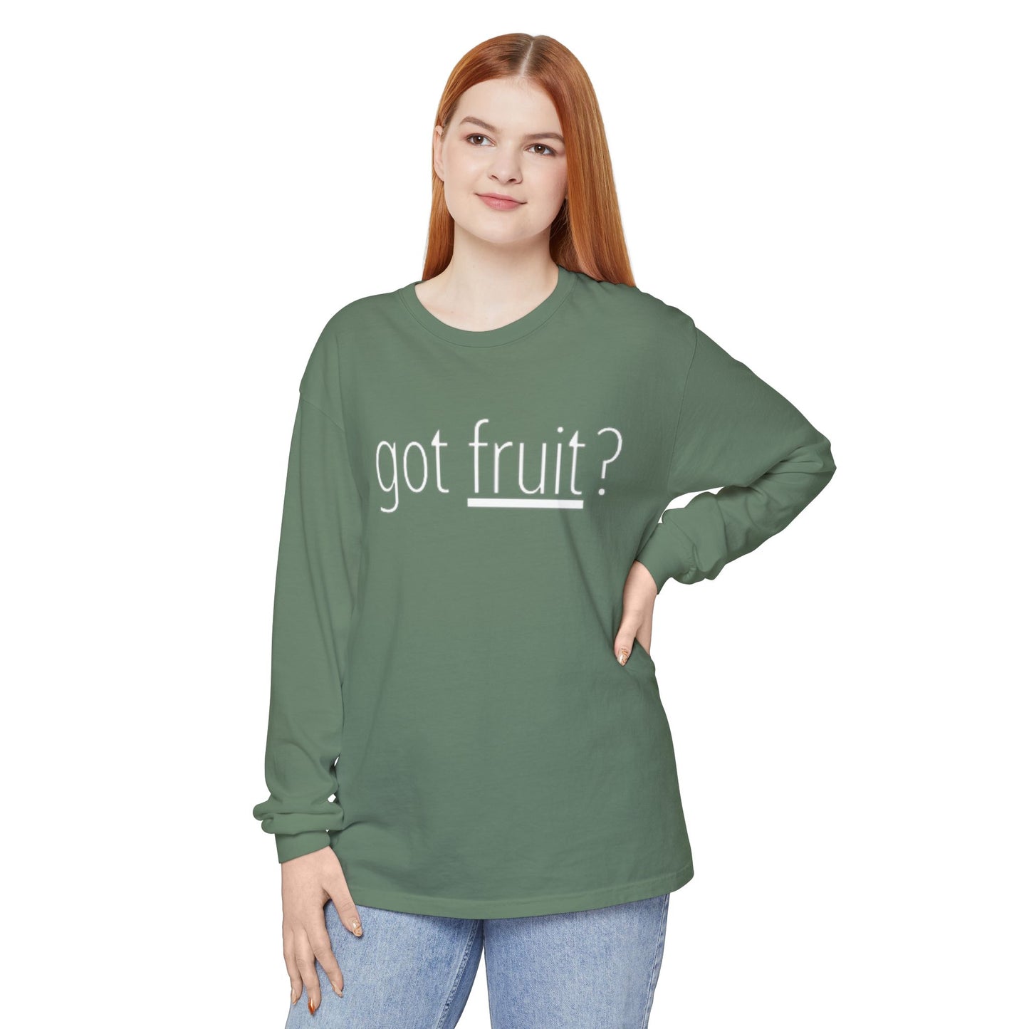 Got Fruit? Long Sleeve Tee — Fruit of the Spirit Christian Shirt