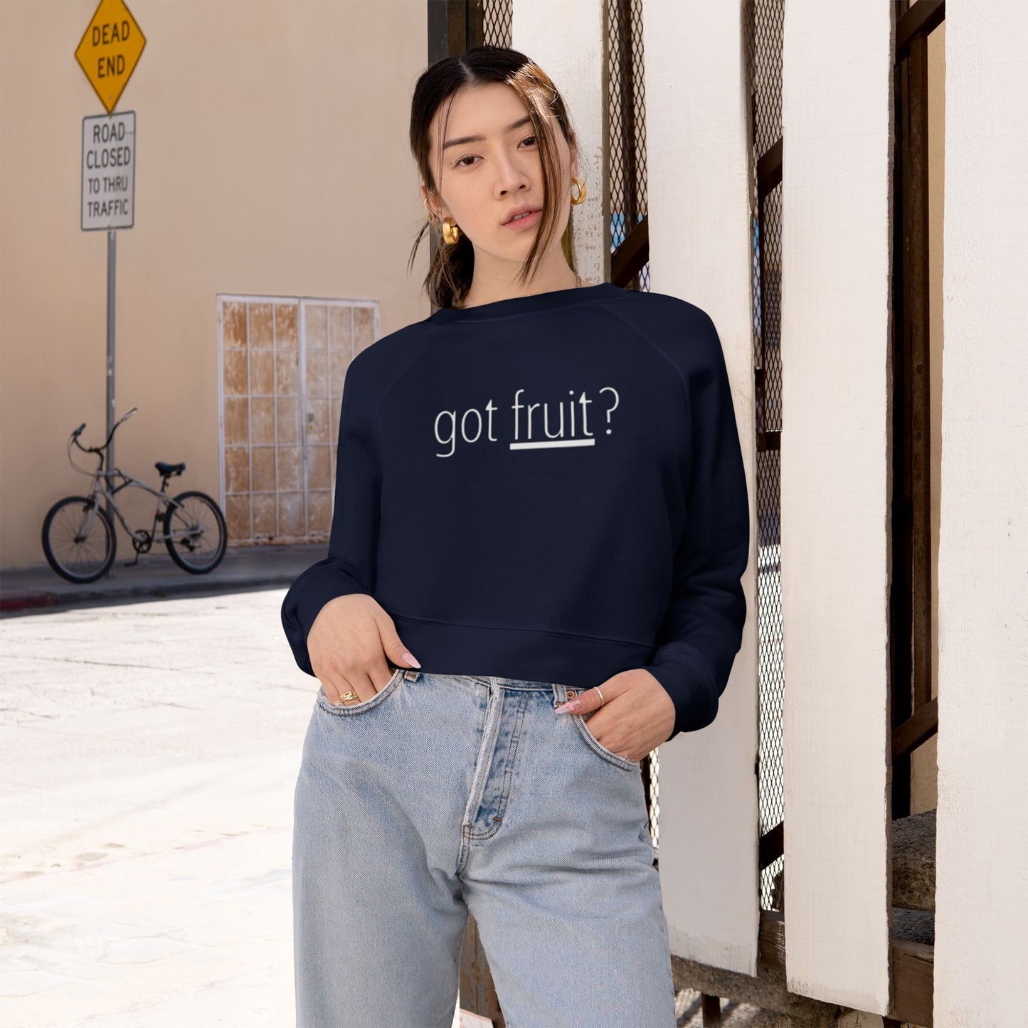 Women's Cropped Pullover — "Got Fruit" (Fruit of the Spirit) Christian Design