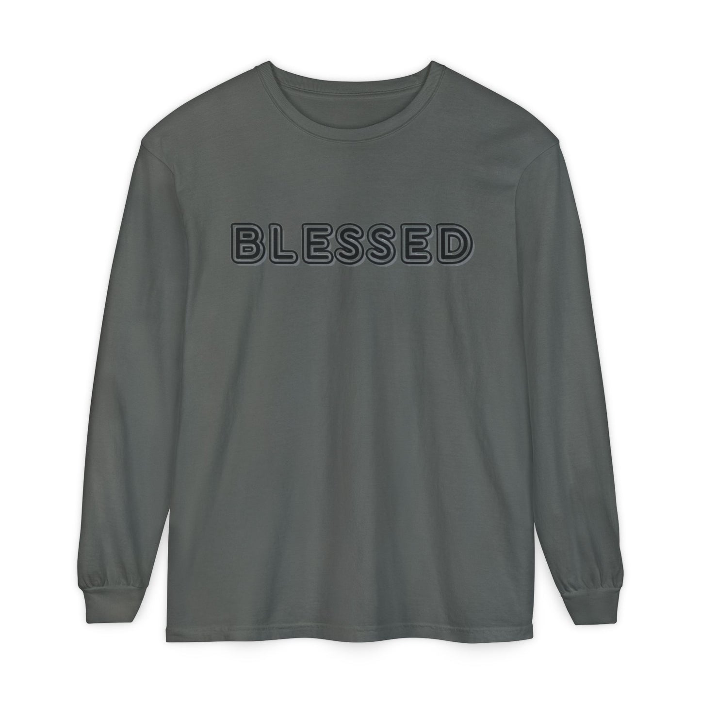 Blessed Long Sleeve Tee — Garment-Dyed Unisex Long Sleeve Shirt