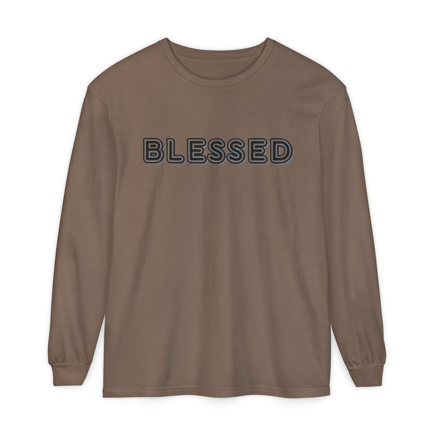 Blessed Long Sleeve Tee — Garment-Dyed Unisex Long Sleeve Shirt