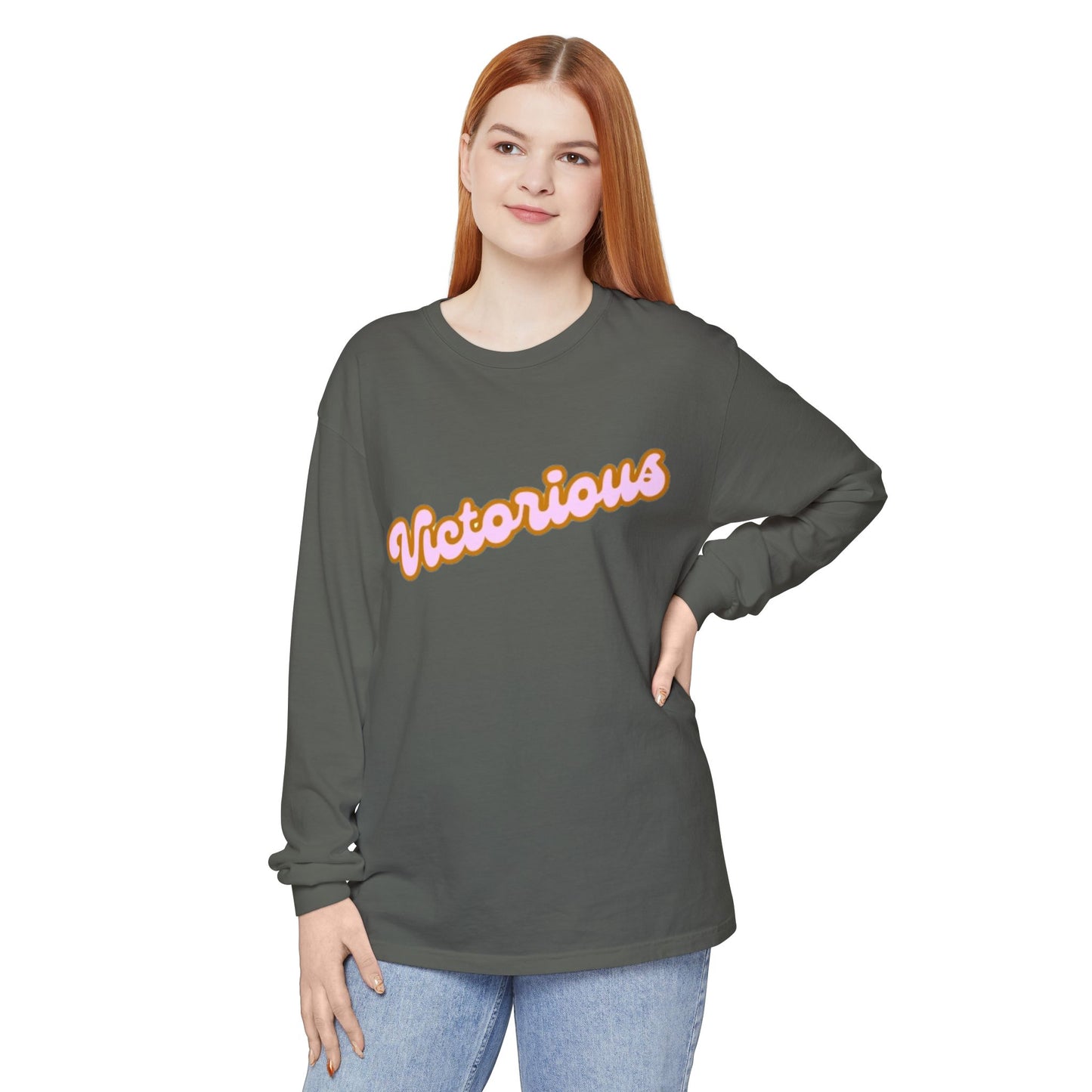 Victorious Long Sleeve Tee — Victory Graphic Long Sleeve Shirt