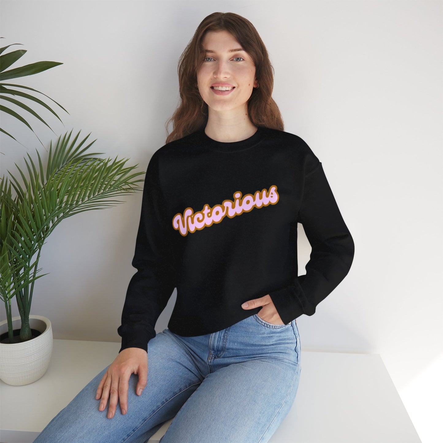 Victorious Crewneck Sweatshirt - Retro Script Pullover