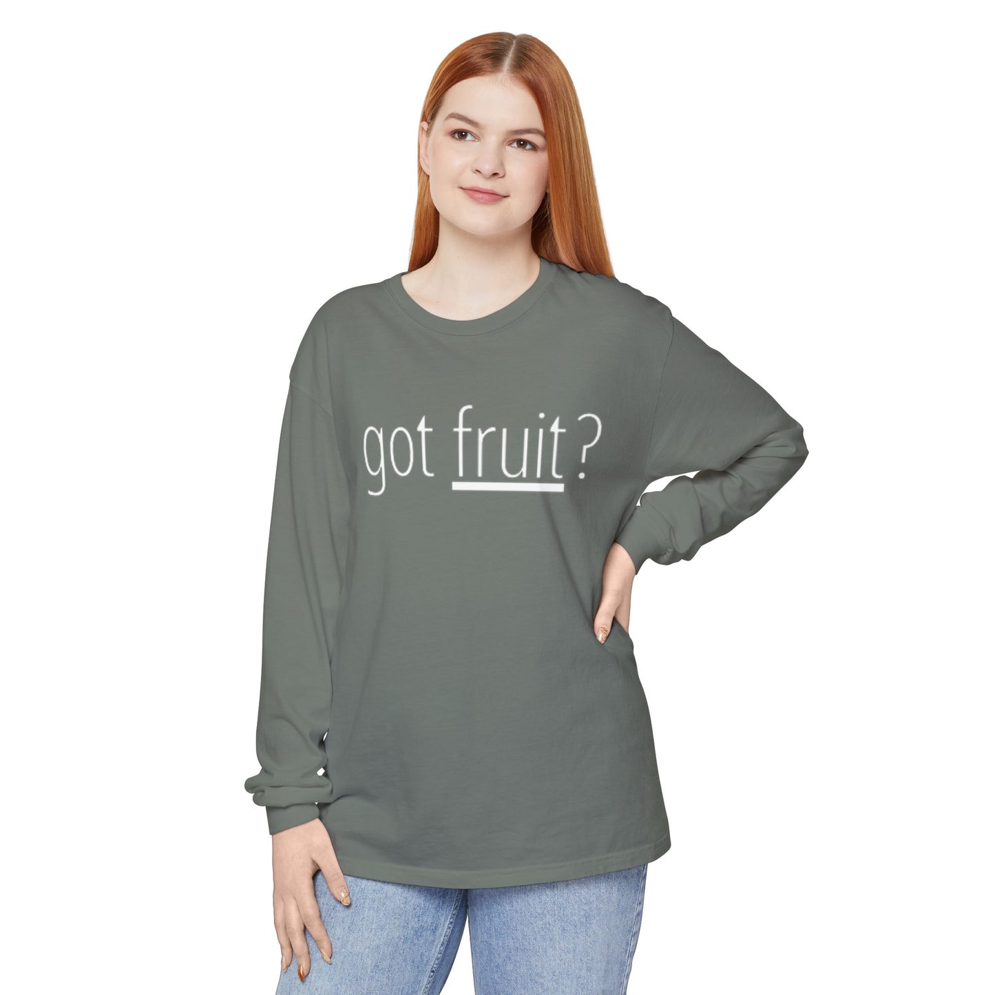 Got Fruit? Long Sleeve Tee — Fruit of the Spirit Christian Shirt