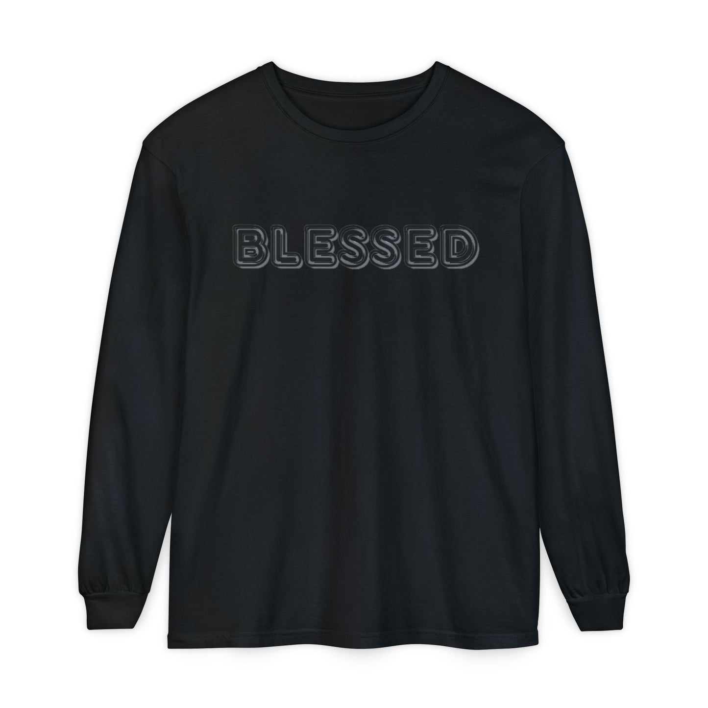 Blessed Long Sleeve Tee — Garment-Dyed Unisex Long Sleeve Shirt
