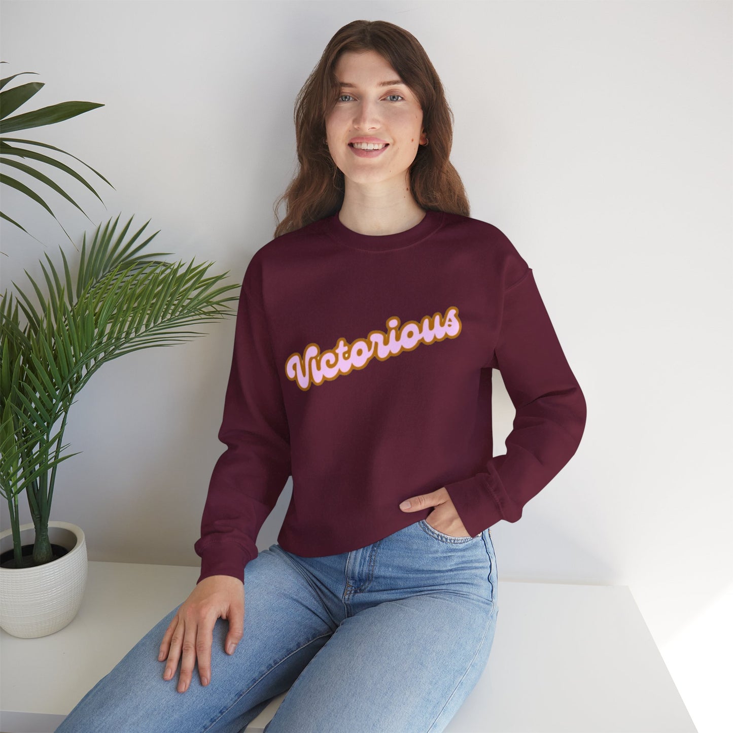 Victorious Crewneck Sweatshirt - Retro Script Pullover