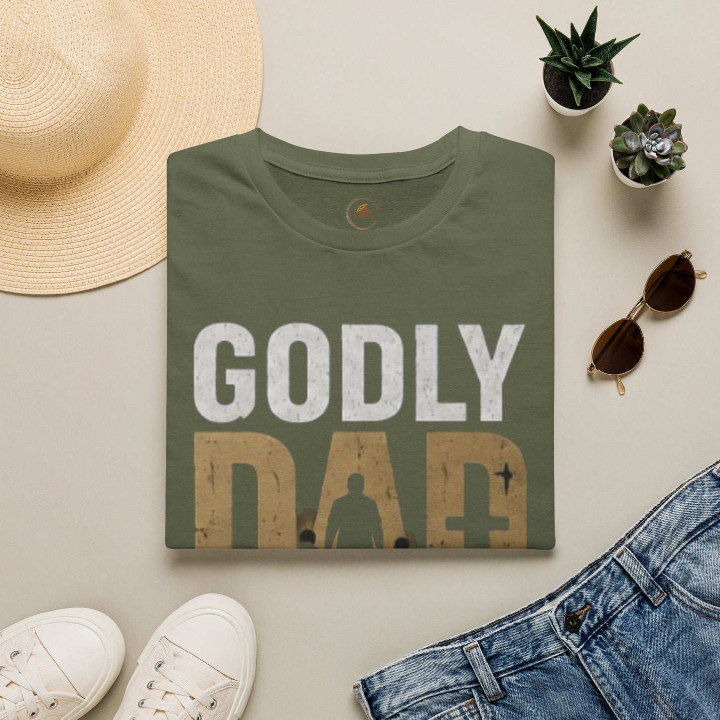 Godly Dad T-Shirt — Faithful, Praying & Protective Christian Father Tee