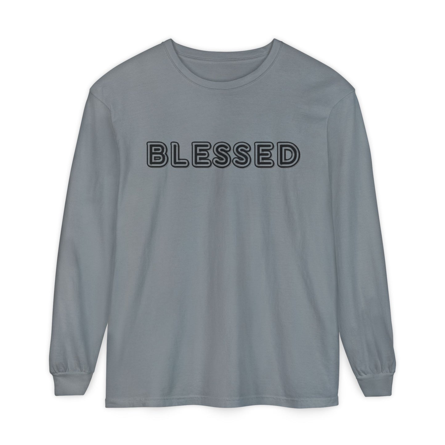 Blessed Long Sleeve Tee — Garment-Dyed Unisex Long Sleeve Shirt