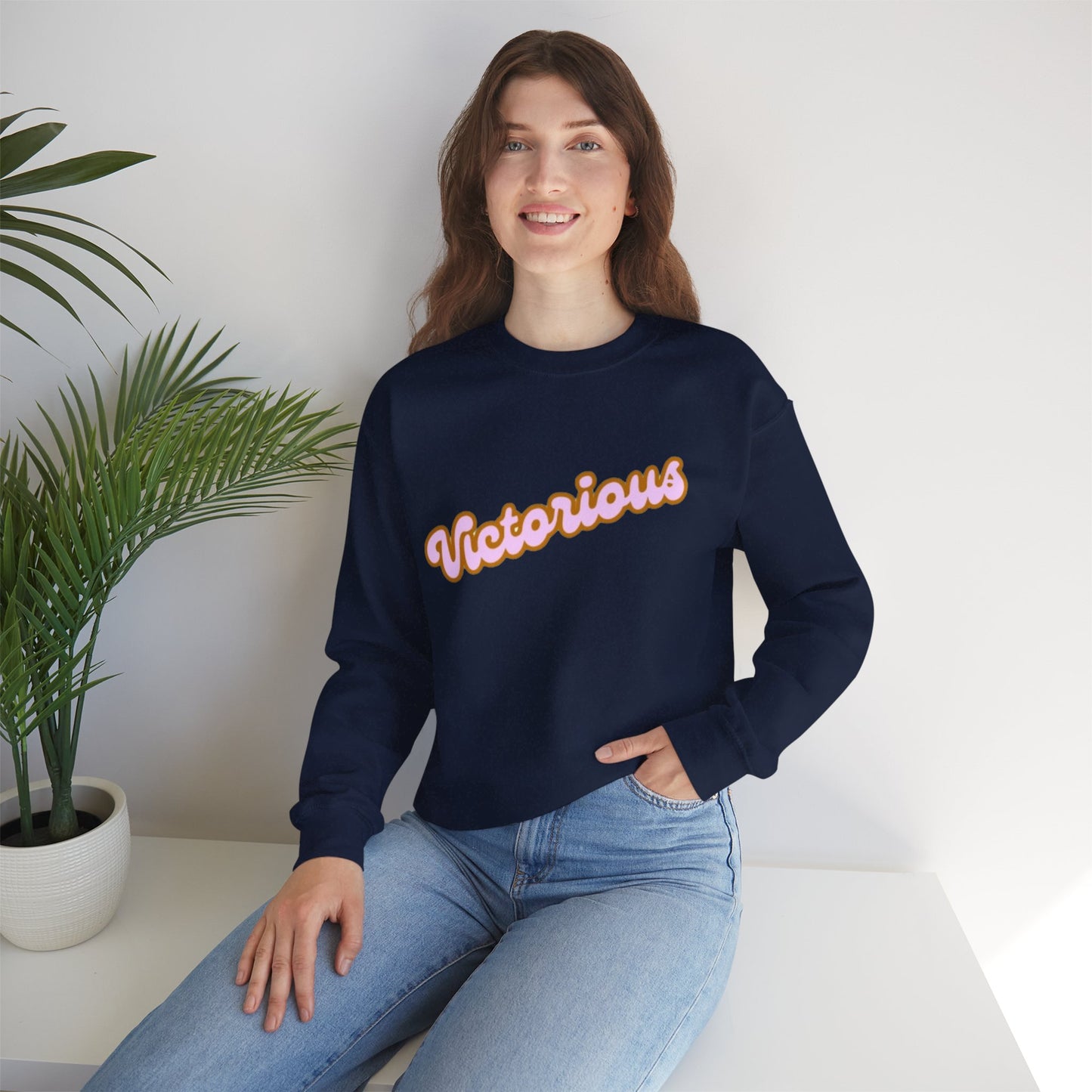 Victorious Crewneck Sweatshirt - Retro Script Pullover