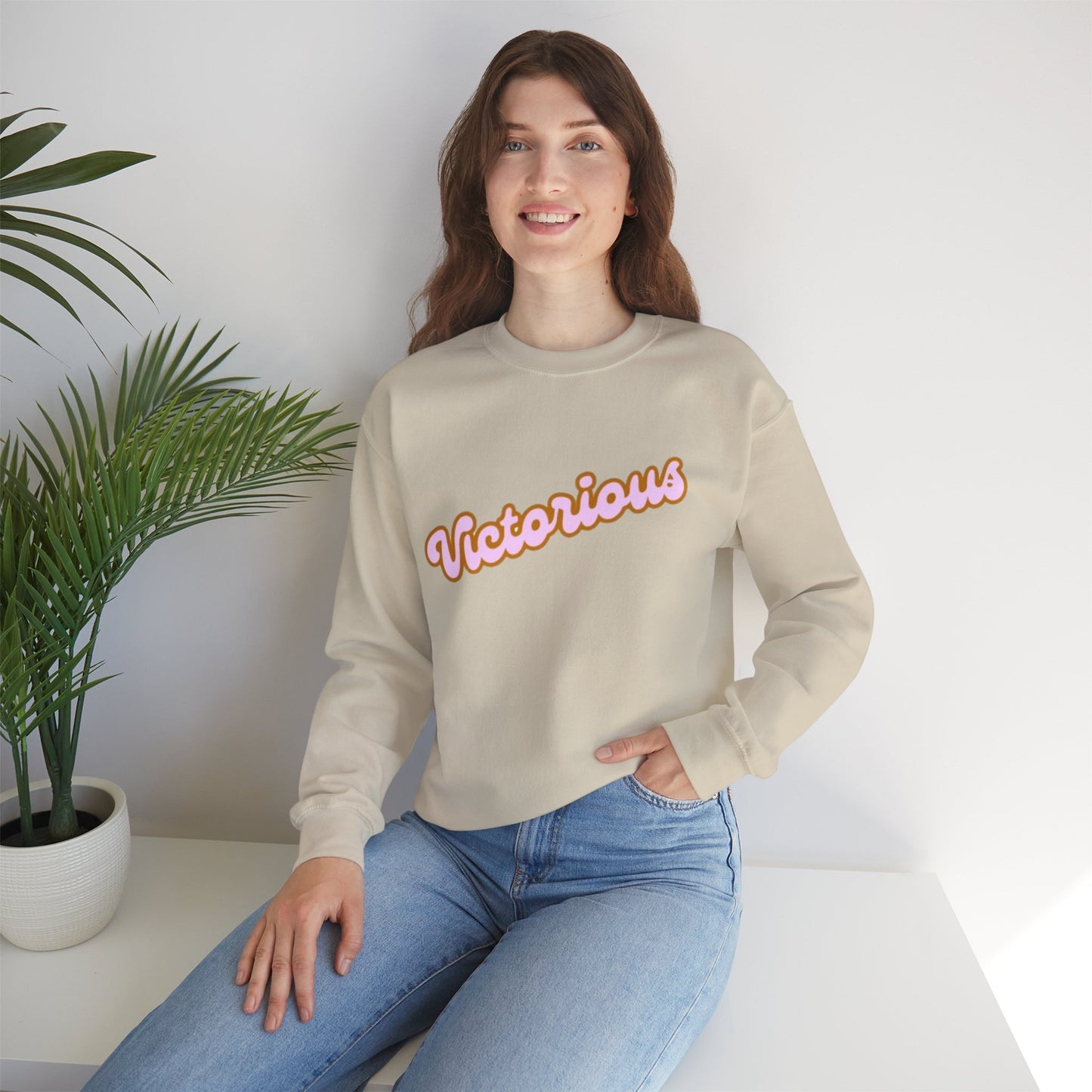 Victorious Crewneck Sweatshirt - Retro Script Pullover