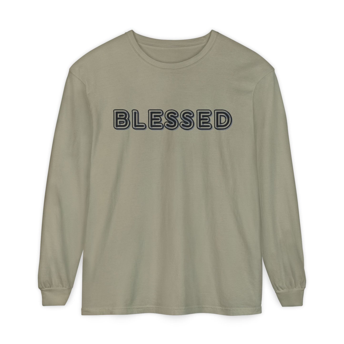 Blessed Long Sleeve Tee — Garment-Dyed Unisex Long Sleeve Shirt