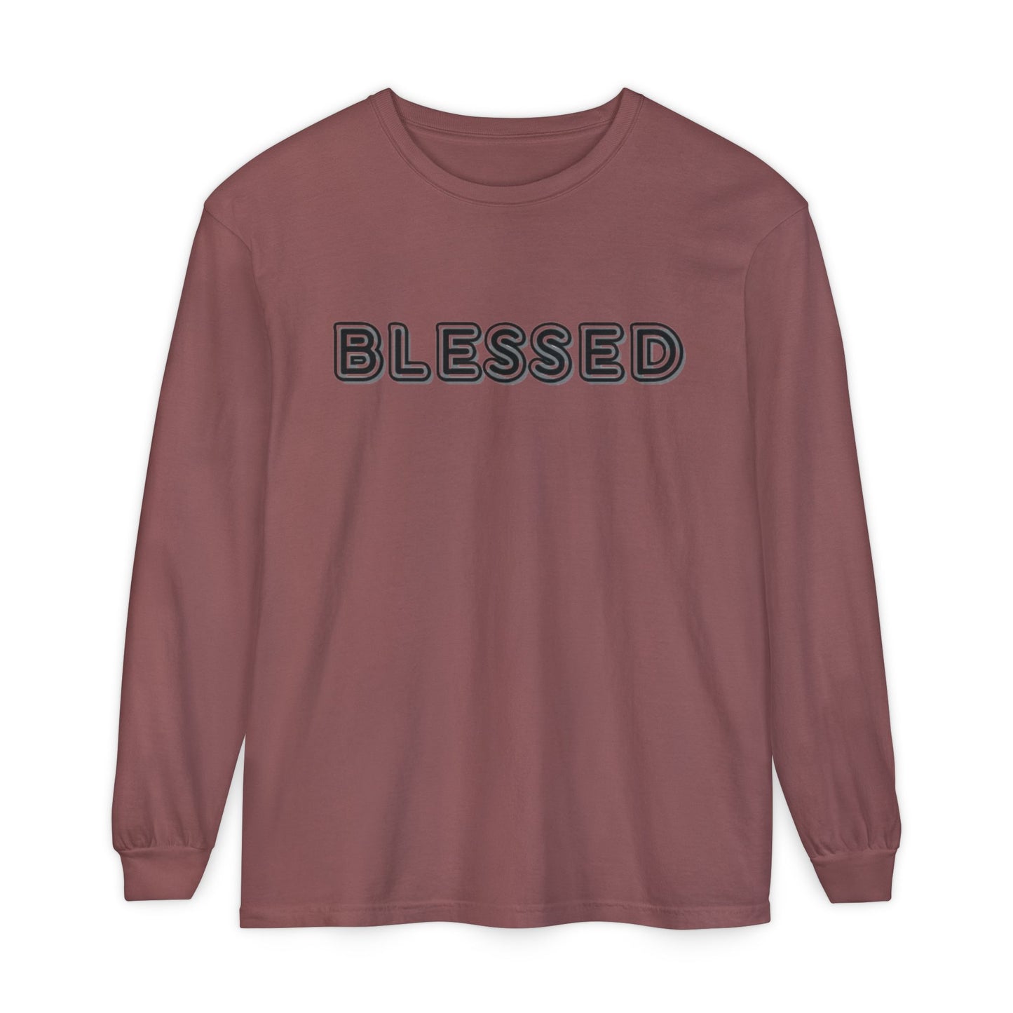 Blessed Long Sleeve Tee — Garment-Dyed Unisex Long Sleeve Shirt