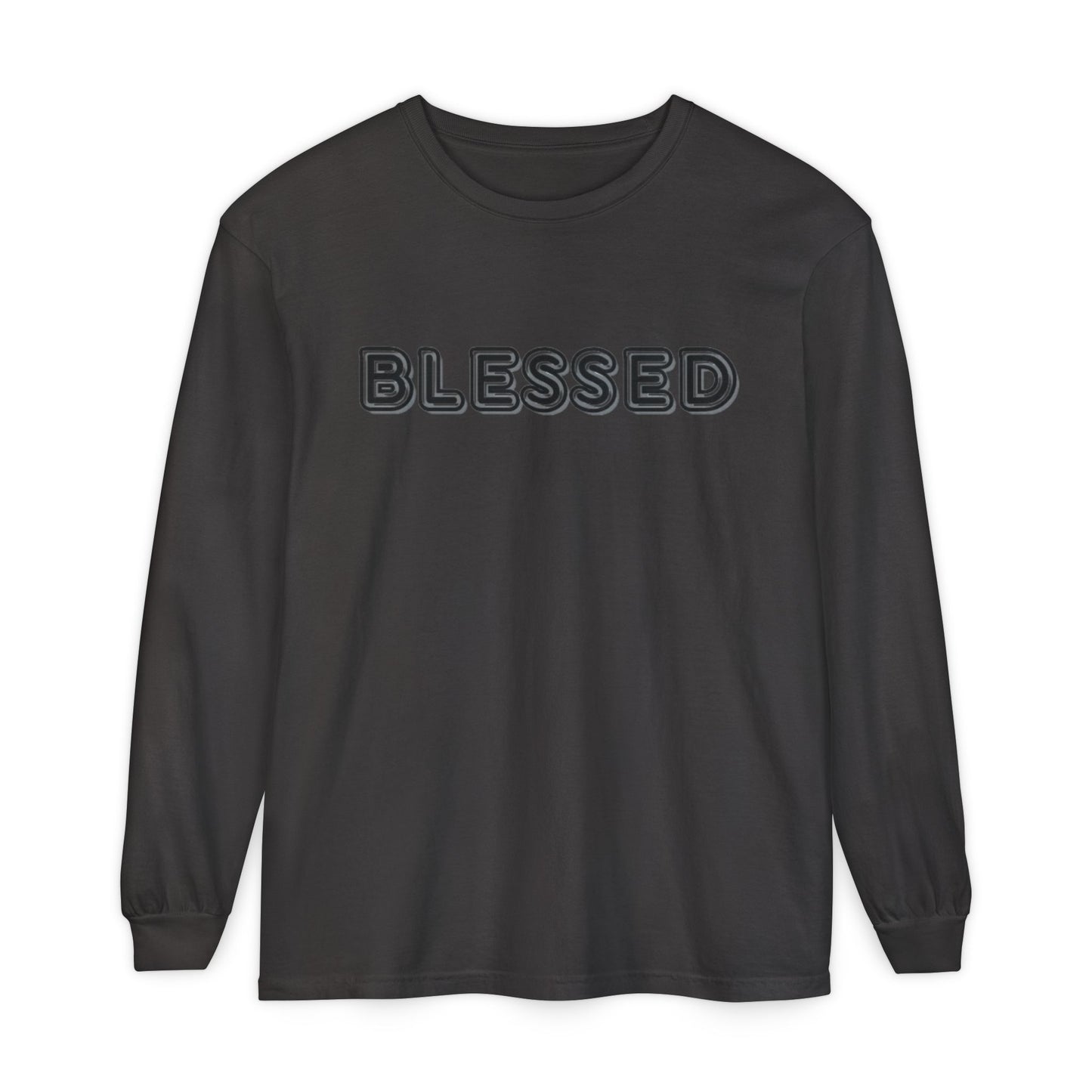 Blessed Long Sleeve Tee — Garment-Dyed Unisex Long Sleeve Shirt
