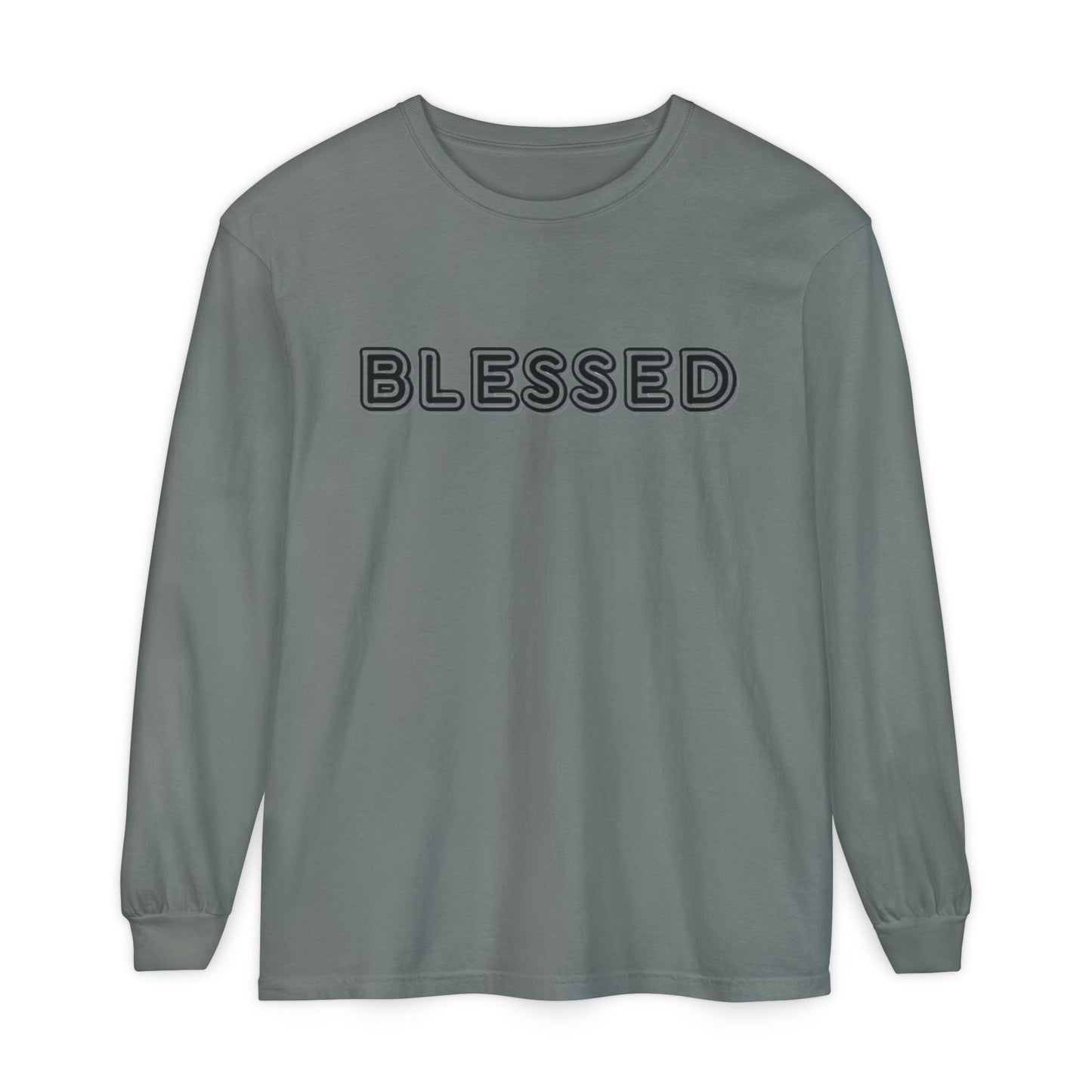 Blessed Long Sleeve Tee — Garment-Dyed Unisex Long Sleeve Shirt