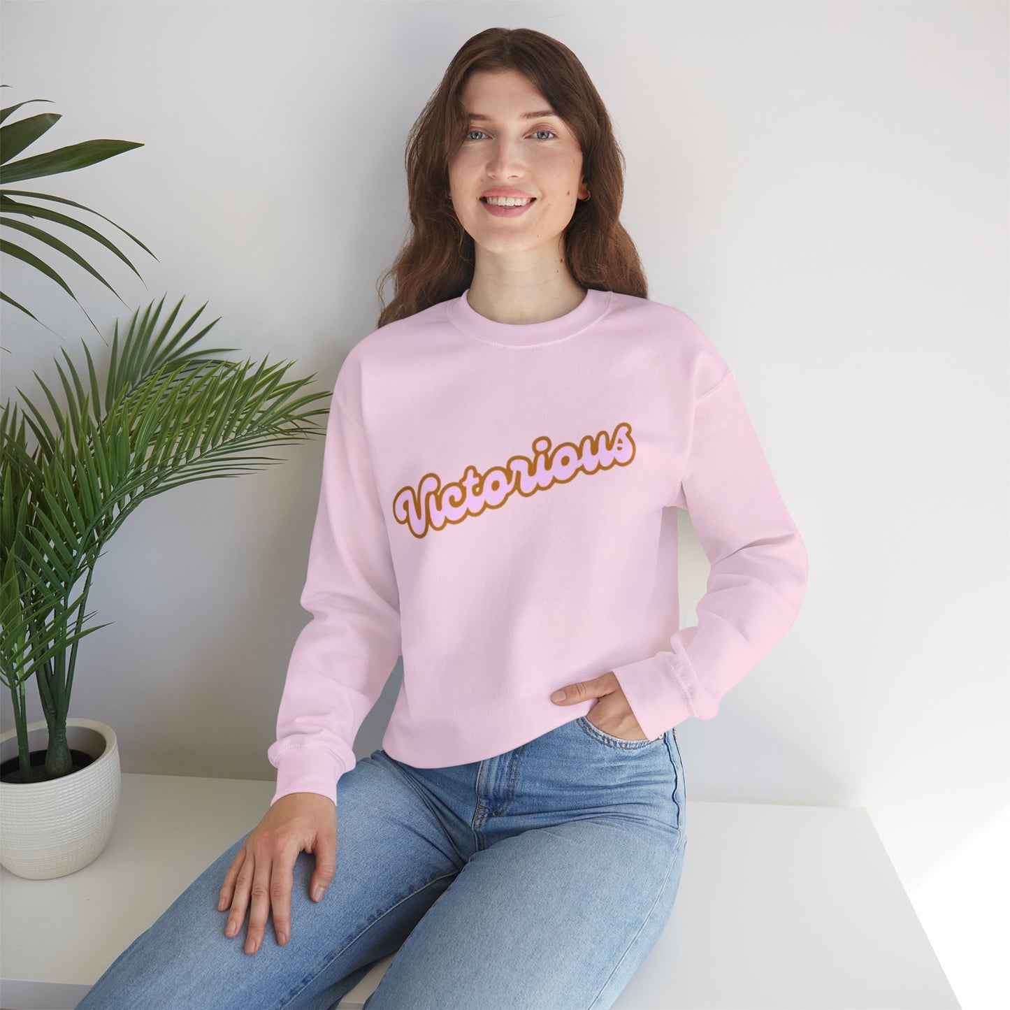 Victorious Crewneck Sweatshirt - Retro Script Pullover