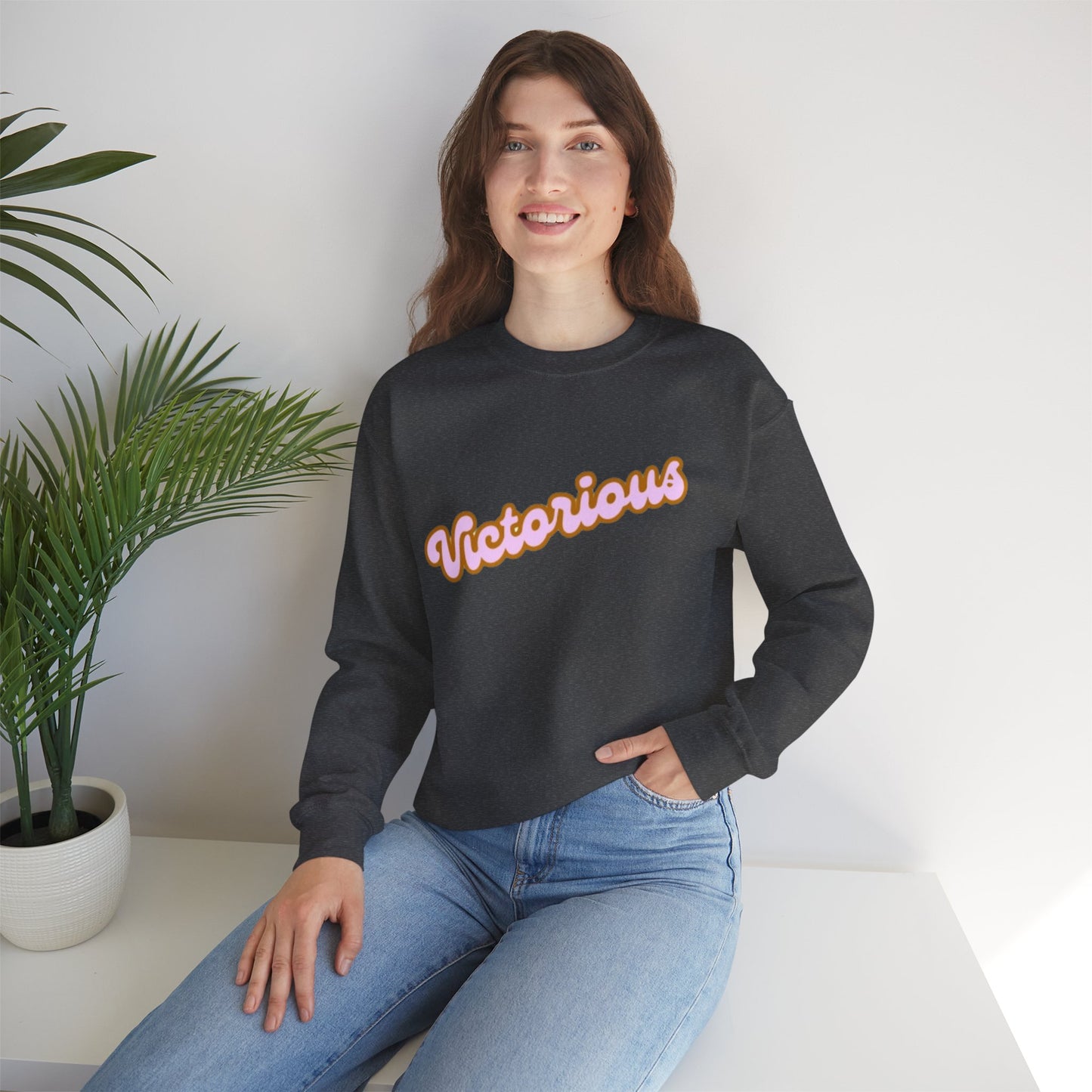 Victorious Crewneck Sweatshirt - Retro Script Pullover