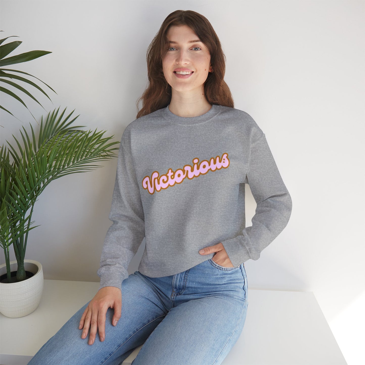 Victorious Crewneck Sweatshirt - Retro Script Pullover