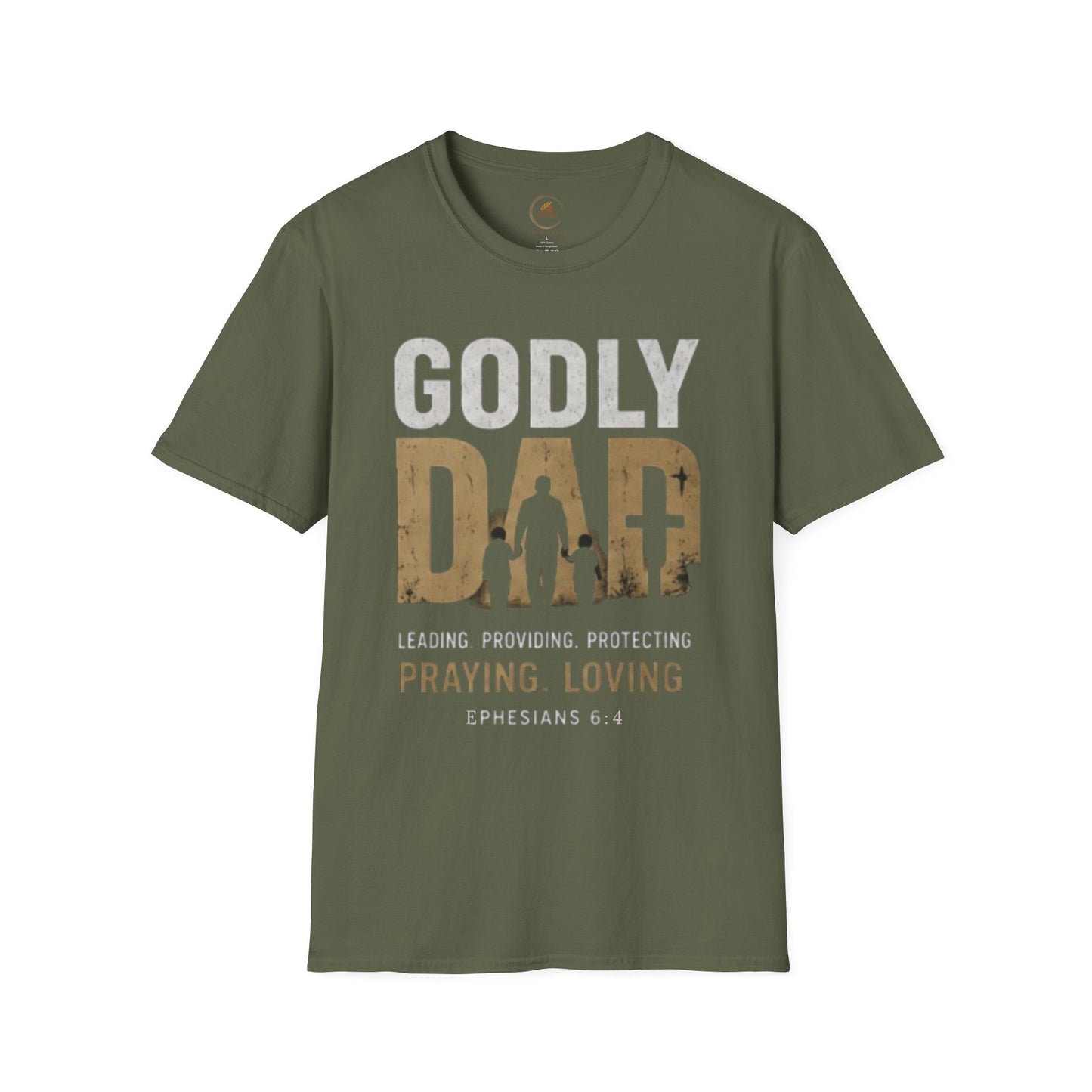 Godly Dad T-Shirt — Faithful, Praying & Protective Christian Father Tee